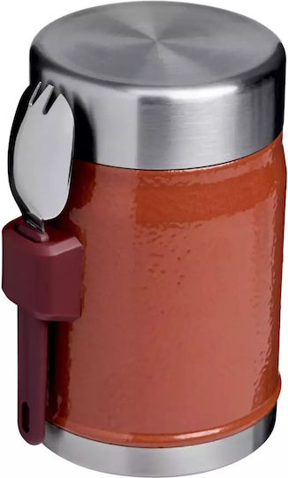 Stanley Classic Legendary Food Jar + Spork 0.4l Hammertone Clay Hammertone Clay