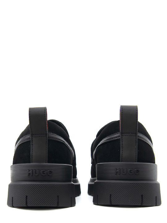 Suede Ανδρικά Loafers σε Μαύρο Χρώμα
