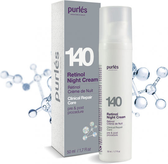 Purlés 140 Retinol Cremă de Față de Noapte pentru Hidratare și Strălucire cu Retinol 50ml