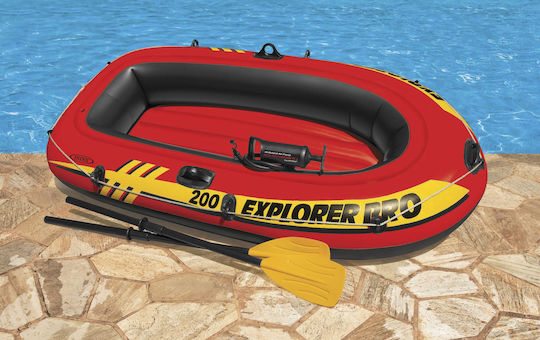 Intex Εxplorer Pro 200 Φουσκωτή Βάρκα 2 Ατόμων Πορτοκαλί 196x102εκ.