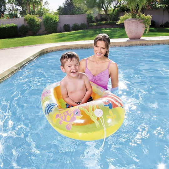 Bestway Children's Inflatable Boat Light Blue 112x71cm