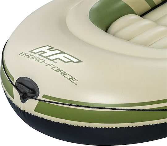 Bestway Hydro Force Voyager Χ4 Φουσκωτή Βάρκα 4 Ατόμων Πράσινη με 2 Κουπιά & Τρόμπα 350x145εκ.