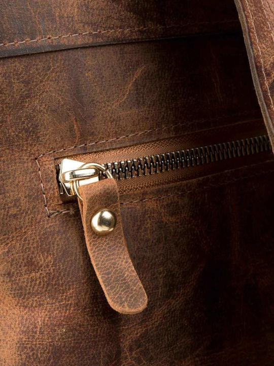 Genui Leather Backpack Brown