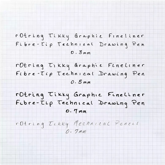 Rotring Tikky Graphic Ραπιδογράφος 0.7mm