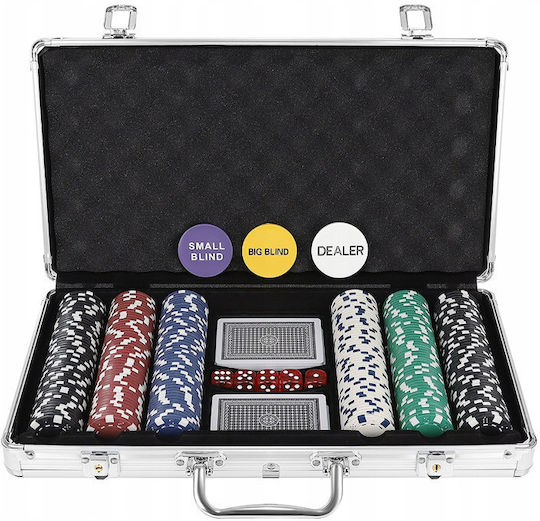 Σετ 300 Μάρκες Poker σε Βαλίτσα