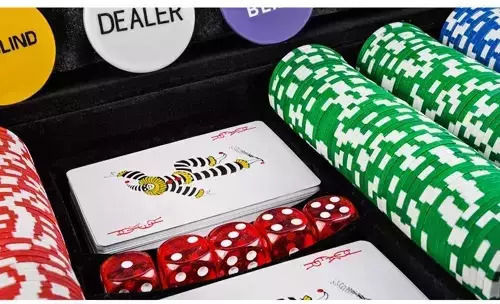 Malatec Set 500 Poker Chips 10gr in Suitcase with 5 Decks