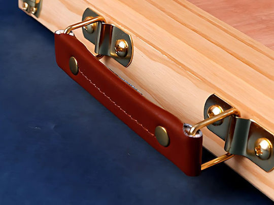 Καβαλέτο Ζωγραφικής Επιτραπέζιο Ξύλινο 33x7x33cm με Θήκη Μεταφοράς