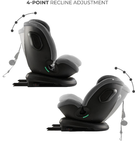 Kinderkraft Xpedition 3 Детско Столче за Кола i-Размер с Isofix Сив