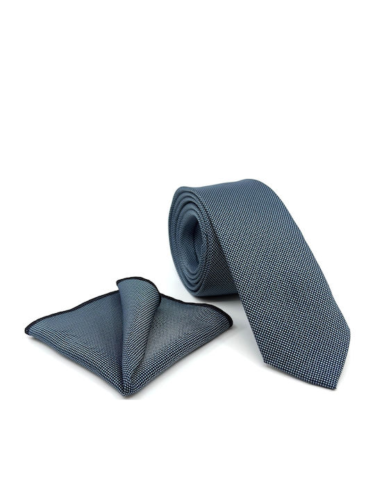Legend Accessories Men's Tie Set Printed in Light Blue Color