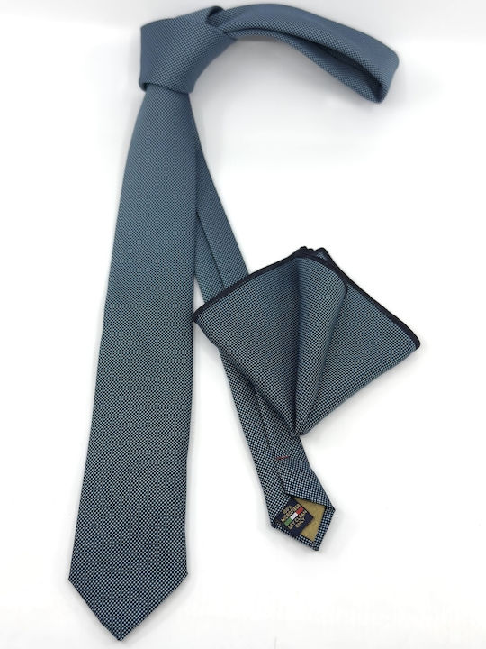Legend Accessories Men's Tie Set Printed in Light Blue Color