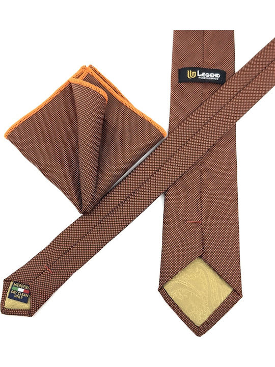 Legend Accessories Men's Tie Set Printed in Red Color