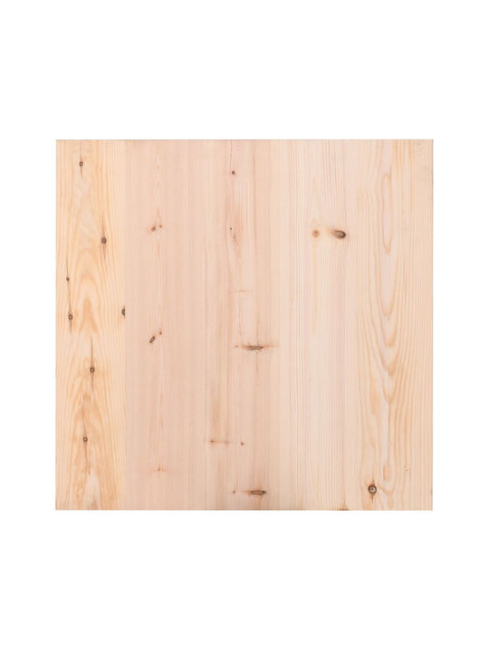 Woodwell Повърхност на масата Масивно дърво Abafo 70x70см Ε2212 1бр