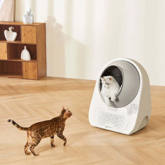 Catlink Scooper Pro Ultra Katzentoilette Selbstreinigend mit Filter Weiß L58.6 x B60 x H71cm