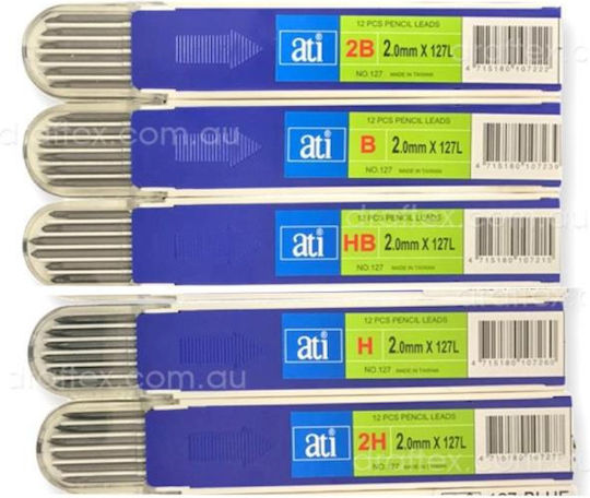 Μύτες Ati Χονδρές 2mm No 127 Πακέτο 12 Μύτες Hb