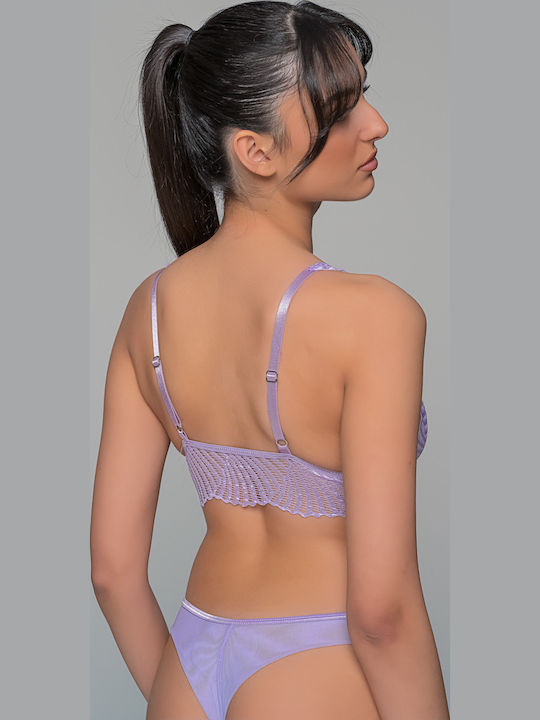 Milena by Paris Women's Bralette Bra Lila