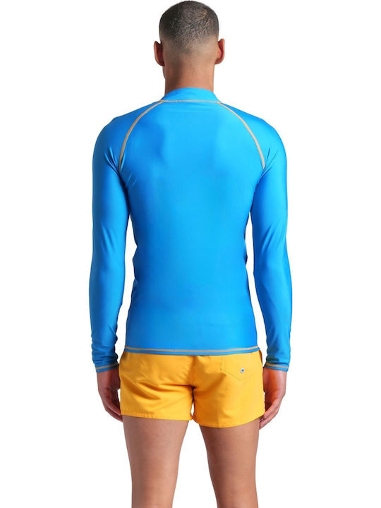 Arena Men's Long Sleeve Sun Protection Shirt Blue