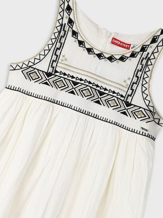 Kinderkleid Ärmellos Ecru