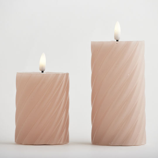 Eurolamp Christmas Pink Battery Candle 16x7cm