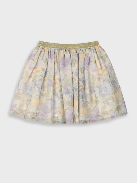 Kids' Tulle Tutu Skirt Floral Multicolored