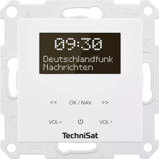 Technisat DigitRadio up 55 - DAB radio Retro Ρεύματος DAB+ με Bluetooth και USB Λευκό
