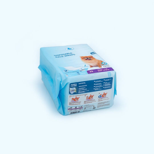 Clean Pets Schimb de scutece pentru câini Mici / Foarte mic 12buc