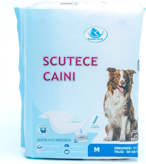 Clean Pets Schimb de scutece pentru câini 12buc