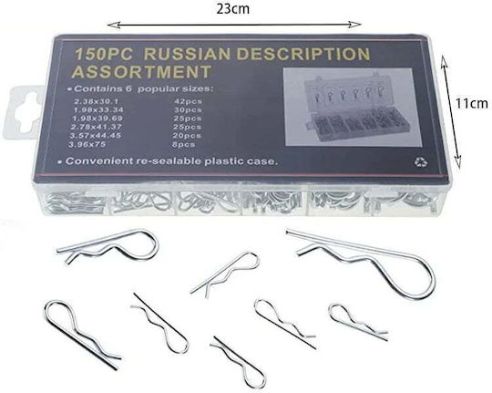 Multi-Purpose Pins 150pcs Russian Description Assortment Z692915