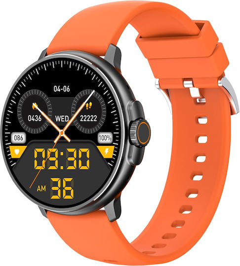 Vivax Life PRO2 Aluminium Smartwatch με Παλμογράφο (Πορτοκαλί)