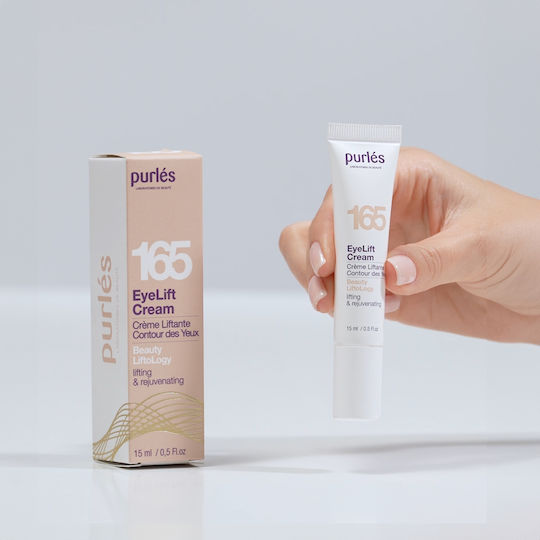 Purlés 165 Beauty Liftology Cremă de Ochi pentru Reconstrucție, Hidratare, Strălucire, Cearcane, Pungi Sub Ochi și Tonifiere 15ml