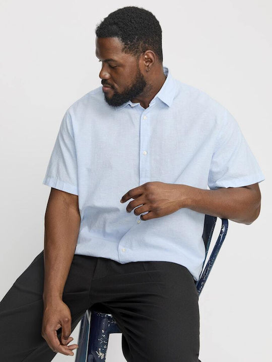 Short-sleeved Shirt Chambray Blue