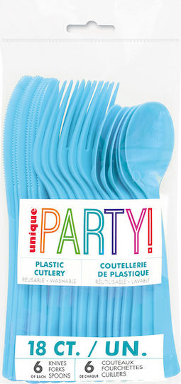Unique für die Party Light Blue 18Stück