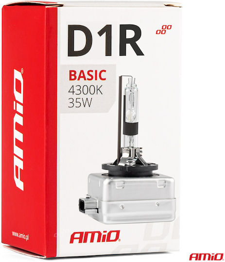 AMiO Λάμπα Αυτοκινήτου Basic D1R Xenon 4300K Φυσικό Λευκό 12V 35W