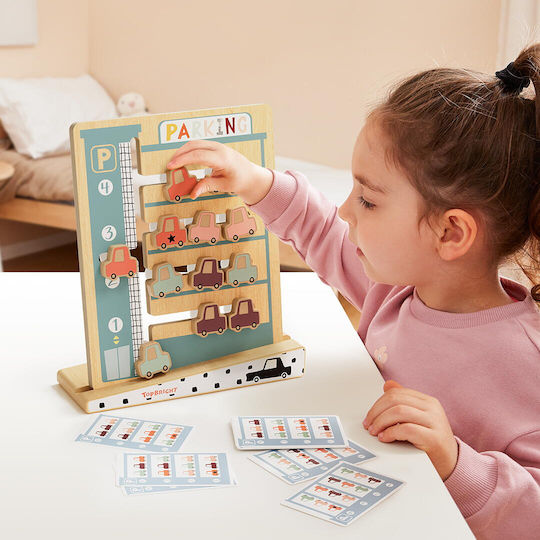 Top Bright Logic Game - Car Parking Εκπαιδευτικό Παιχνίδι Γνώσεων από Ξύλο για 3+ Ετών