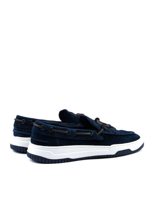 Men's Suede Moccasins Blue