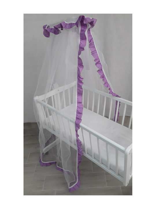 Beboulino Κουνουπιέρα Κούνιας Μωβ 250x100εκ.