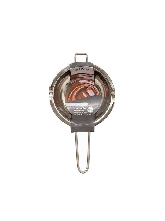 5Five Стоманен съд за Bain-Marie Funnel Pot от неръждаема стомана 14.3x14.3см 5Five Стоманен съд за Bain-Marie Funnel Pot от неръждаема стомана 14.3x14.3см