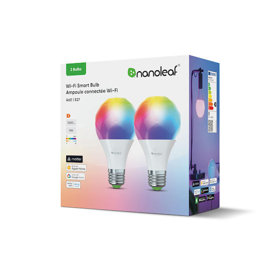 Nanoleaf Bec Smart LED pentru Dulie E27 și Formă A19