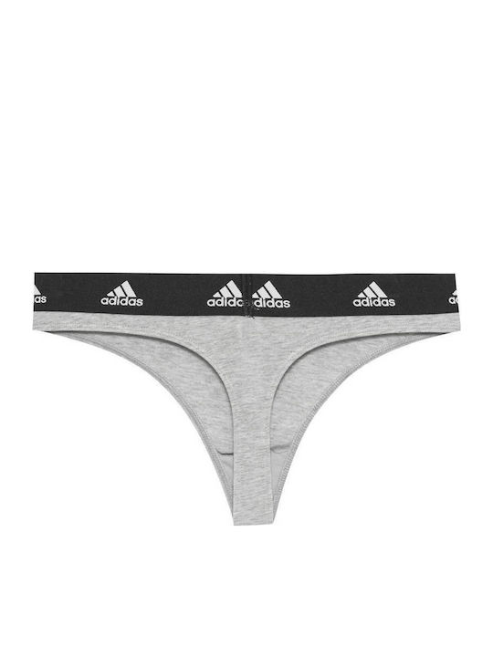 Active Comfort Βαμβακερά Women's String 3Pack Grey, Black, White