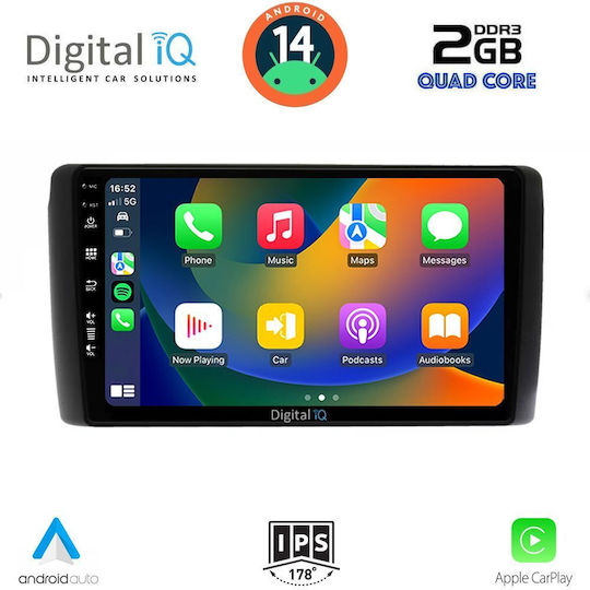 Digital IQ Ηχοσύστημα Αυτοκινήτου για Nissan Leaf 2009-2017 (Bluetooth/USB/WiFi/GPS/Apple-Carplay/Android-Auto) με Οθόνη Αφής 9"