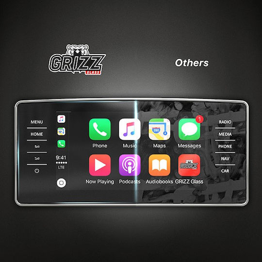 GrizzGlass Matte Screen Protector for Volkswagen Up for Jaguar E-Pace 2017-2020