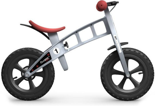FirstBike Bicicletă de Echilibru pentru Copii Argintiu