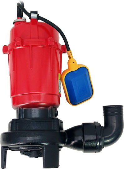 Pompa apă murdară WC groapă drenaj cu tocător, plutitor DDT WQCD-2-3.0 3000W + furtun de incendiu 20 metri 2 inch, max 20m³/h
