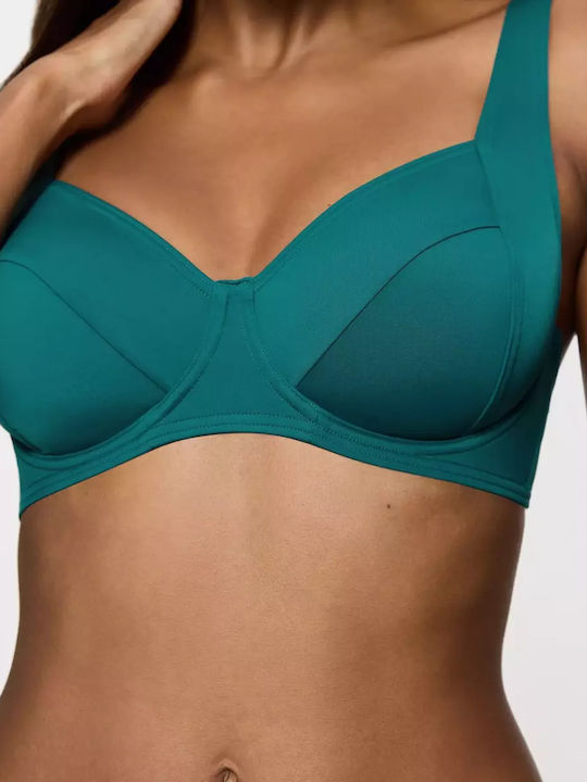 Bikini Bra Summer Mix & Match with Adjustable Straps Blue