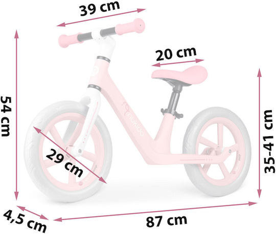 Nukido Kinderlaufrad Rosa