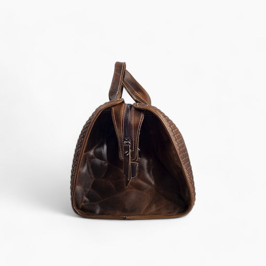 Genui Leather Reisetasche Braun aus Leder