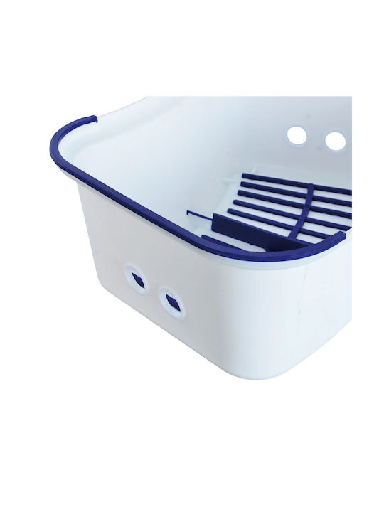 Stool For Living Room Plastic White 36x26x16cm