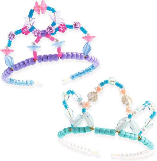 Djeco Bastelset: 2 Diademe mit verschiedenen blauen Perlen
