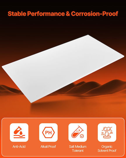 Vevor 1-bucată Foaie din Plastic HDPE Panou din Plastic 24 x 48 Inch Grosime 1/2 Inch