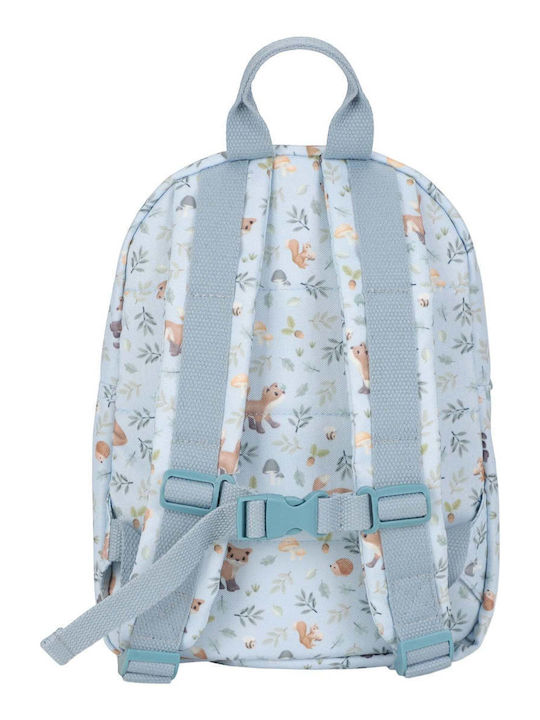Little Dutch Forest Friends Παιδική Τσάντα Πλάτης Γαλάζια 29x12x29εκ.