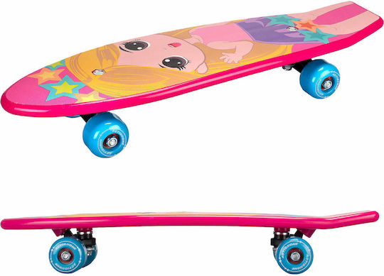 Action One Komplettes Penny Board Kleine Prinzessin 53x14,5cm Pink
